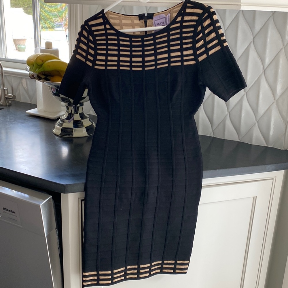 Herve Leger black dress size small
